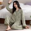Pajamas women's spring and autumn pure cotton long-sleeved autumn 1011 new middle-aged mother autumn and winter high-end loungewear set