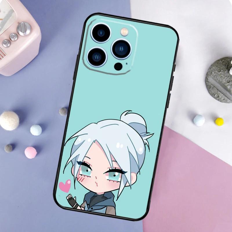 Iphone14 Mobile Phone Case Cute Cartoon Valorant Chibi Mobile Phone Case