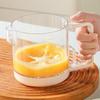 Salad Dressing Shaker Bottle Semi-Automatic Stirring Cup For Kitchen Egg Beater Liquid Mixing Cup Vinaigrette Dressing Bottle