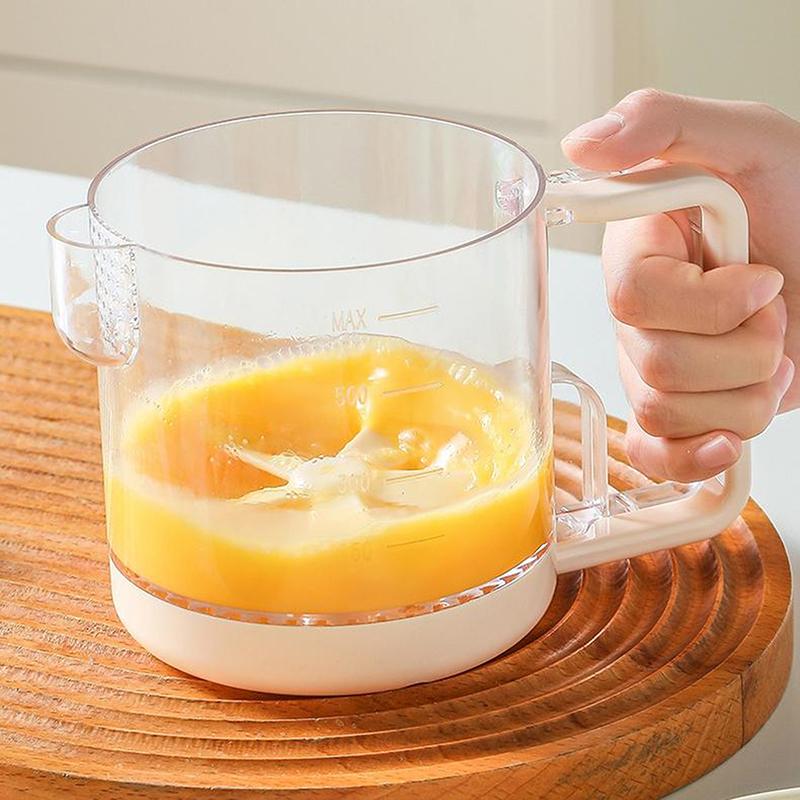 Salad Dressing Shaker Bottle Semi-Automatic Stirring Cup For Kitchen Egg Beater Liquid Mixing Cup Vinaigrette Dressing Bottle