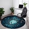 1 Stück Auge des Horus, Hieroglyphen Büro Runder Teppich, Matte Geeignet Für Büro, Unter Bürostühlen Schlafzimmer Wohnzimmer Heimdeko, Zimmerdeko