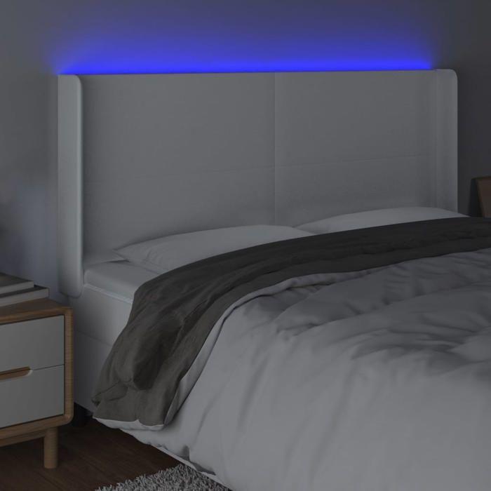 Tête de lit - MAISON EXCLUSIVE - Similicuir - LED intégrée - Hauteur réglable - Bande LED découpable