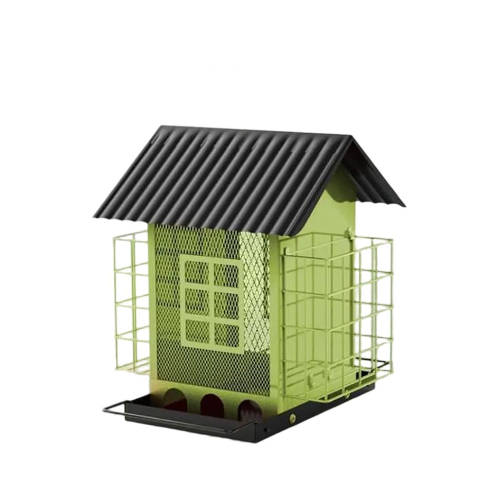 Hängender mehrschichtiger Metall-Vogelfutterspender für den Außenbereich Outdoor Eichhörnchen-sicherer hohler Eisen-Futterspender