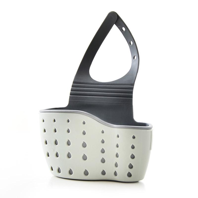 Double-Layer Sink Sponge Organizer and Hanging Drain Basket
