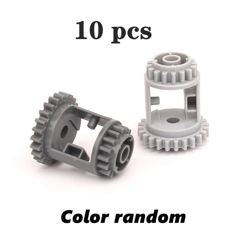 MOC Gear Series Gear Rotating Platform Gear Rack and Gear Differential High-tech Parts Small Particles Building Blocks Toys