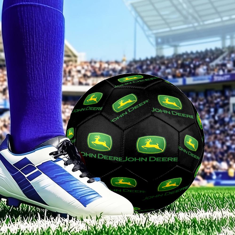 John Deere Logo Design Size 5 Soccer Ball, Suitable for Training and Matches, High-Elasticity, Wear-Resistant Material Gift for Fan