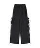 ORDINARY HOLIDAY Linen Cargo Wide Pants [Black]