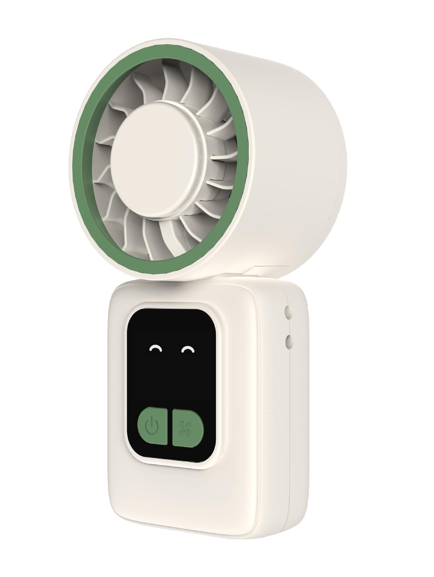 Mini 2026 Neck-Hanging Silent Fan: Semiconductor Cooling, High-Speed, USB Charging 2000mAh