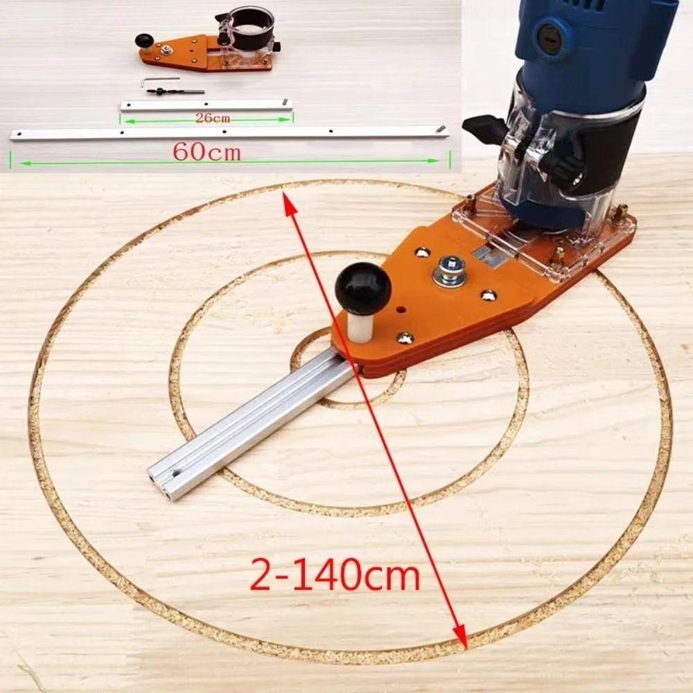 Adjustable Guide Circle Cutting Jig Fixing Bolts Router Circle Cutter  Indoor Work