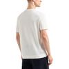 Emporio Armani Logo Patch Cotton Plain Knit Short Sleeve T-Shirt Men Tops White EM001018-AF12926-U0003