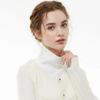 1PC Women Fake Collar Velvet High Elasticity Solid Color High Neck Winter Warm Brushed Base Layer Decoration Women Accessories