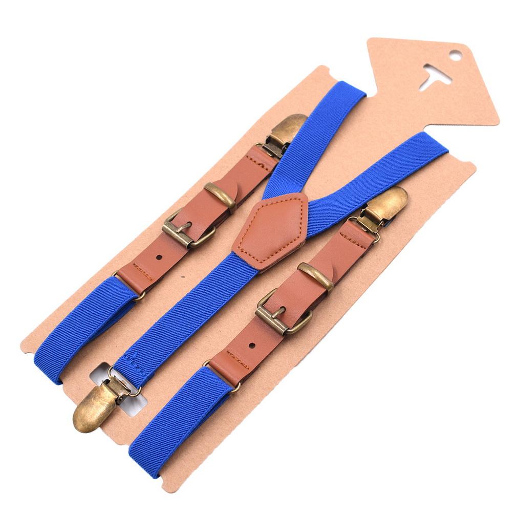 Unisex Y Back Suspenders 3 Clips Adjustable Elastic Braces for Adult Kids