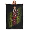 Dexter Morgan Movie Knitted Blankets Flannel Lightweight Thin Throw Blankets for Bed Bedroom Quilt