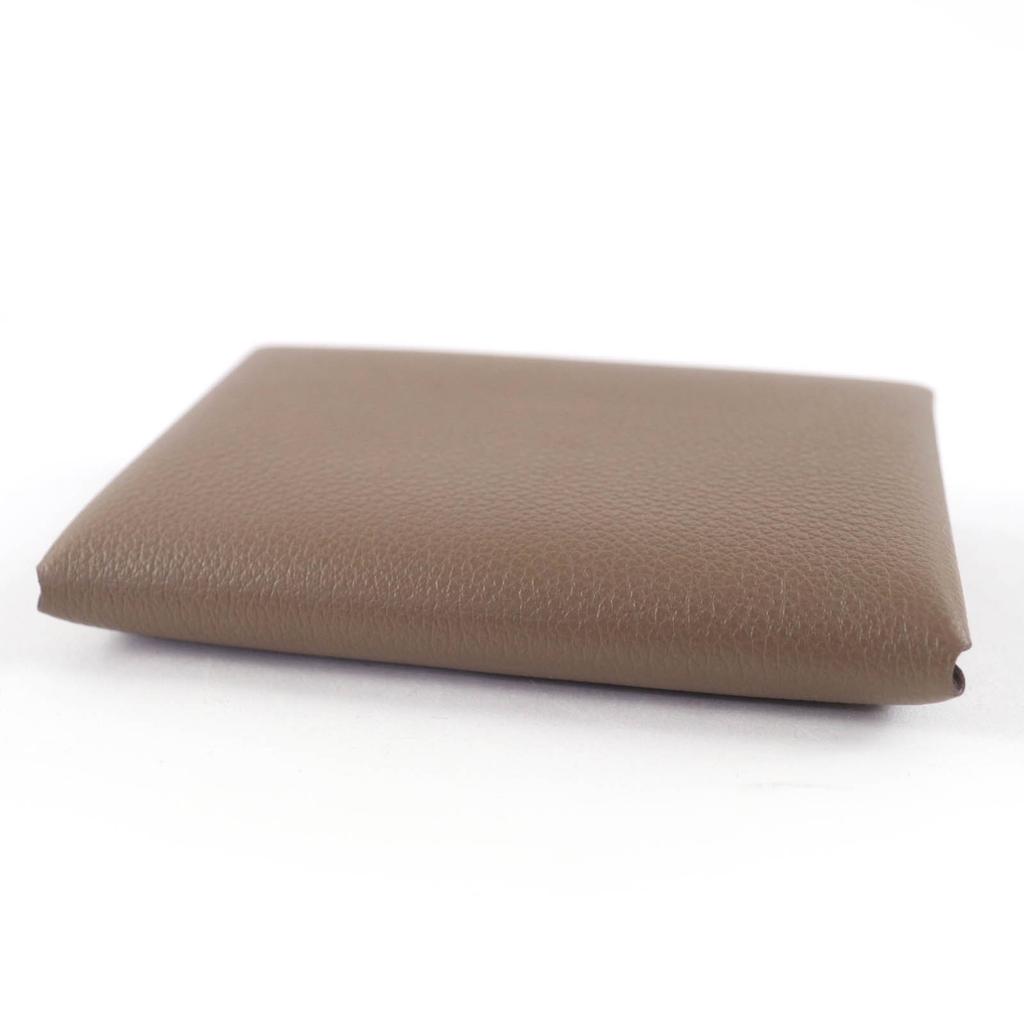 Pristine HERMES Coin Case Calvi Duo Card Case Evercolor Leather Women Used