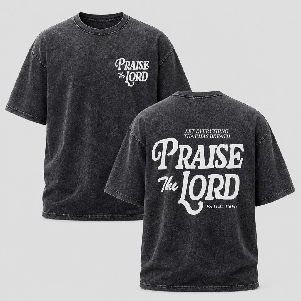 Christian Praise The Lord Psalm 150:6 Unisex Vintage Washed T-Shirt Size S-5XL
