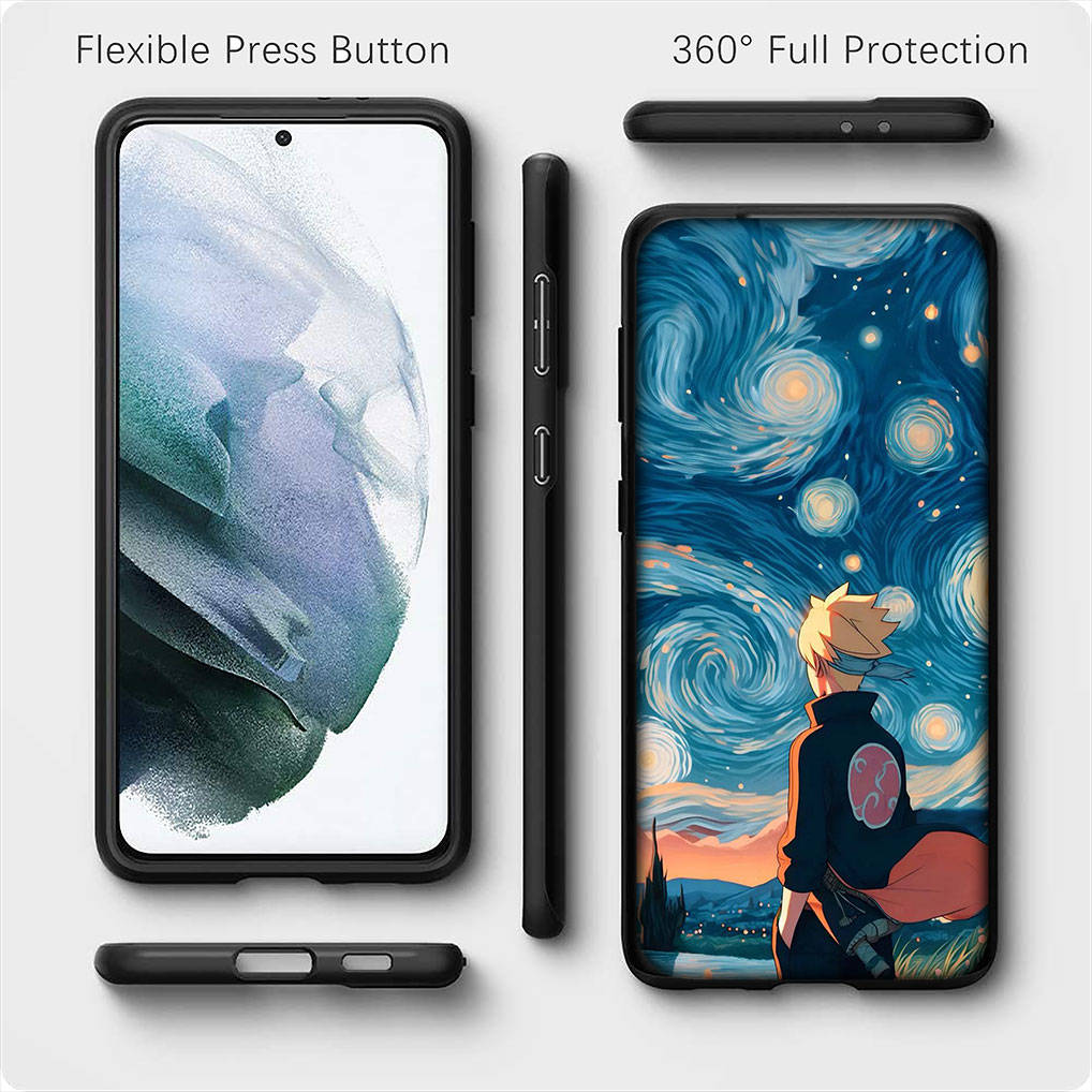 For Samsung Galaxy S24 S23 iPhone 16 15 14 Xiaomi Redmi Note 13 12 11 10 8 Plus 9 Pro Max X XR Phone Case Anime Uchiha Sasuke Naruto OPPO Huawei Cover