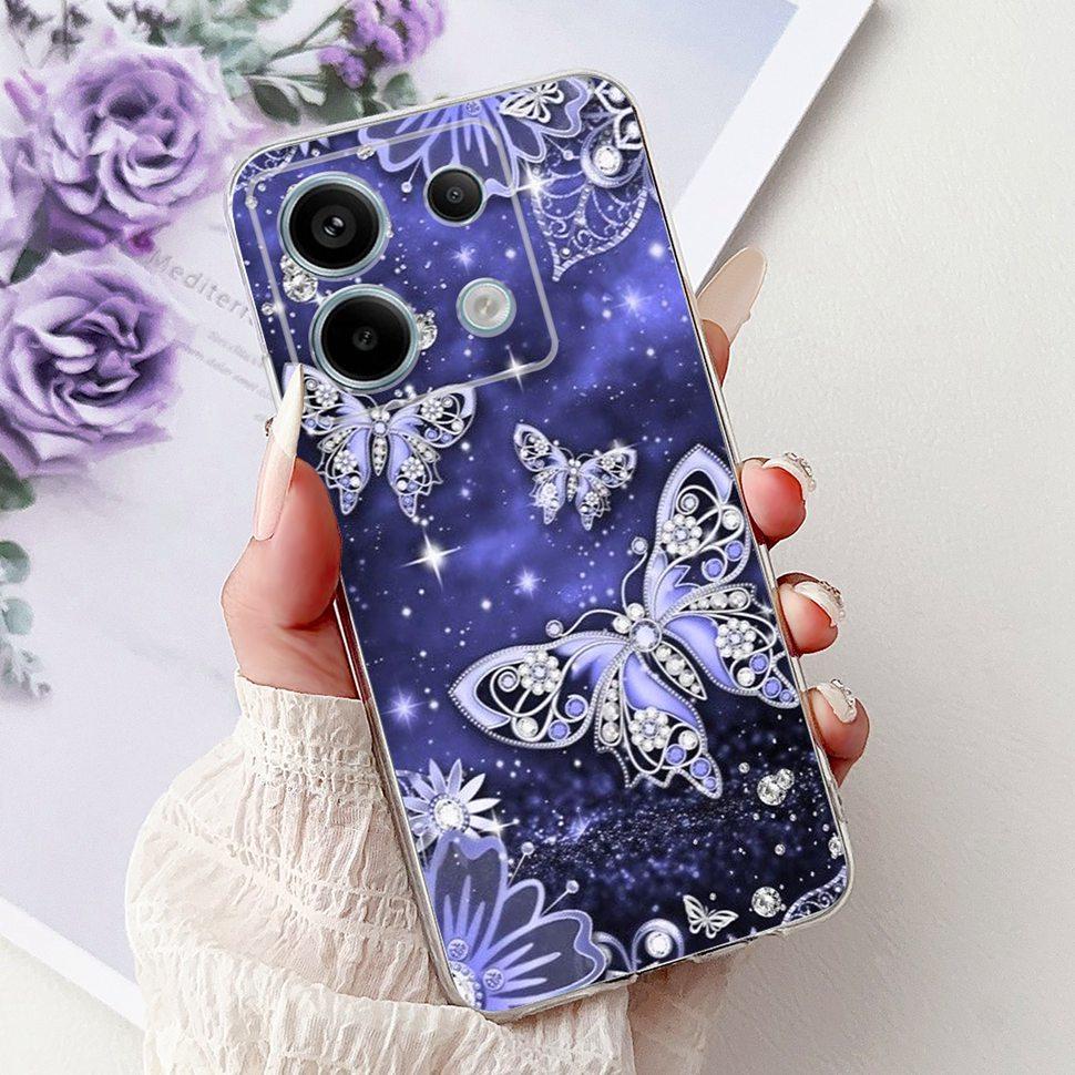 For Xiaomi Redmi Note 13 Pro 5G Case Fashion Butterfly Soft Silicone Phone Back Cover For Redmi Note 13 Note13 Pro Case Funda