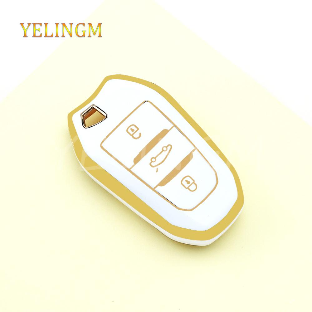 Tpu For Peugeot 4008 5008 308 408 508 2008 3008 Citroen C4 C4L C6 C3-Xr Picasso Ds3 Ds4 Ds5 Shell Fob Car Remote Key Case Cover