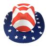 American Independence Day Flag Pattern Western Cowboy Hat Sunshade Panama Hat