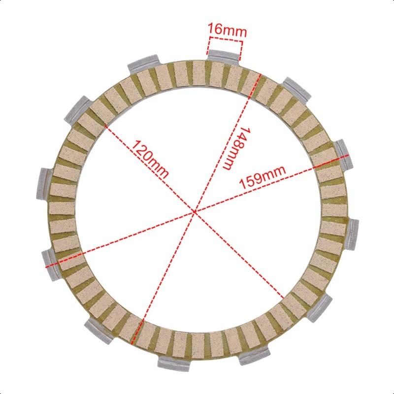 Motorcycle Friction Clutch Plate 21441-31D00-000 for Suzuki XF650 FREEWIND 1997-2001 DR650 1997-