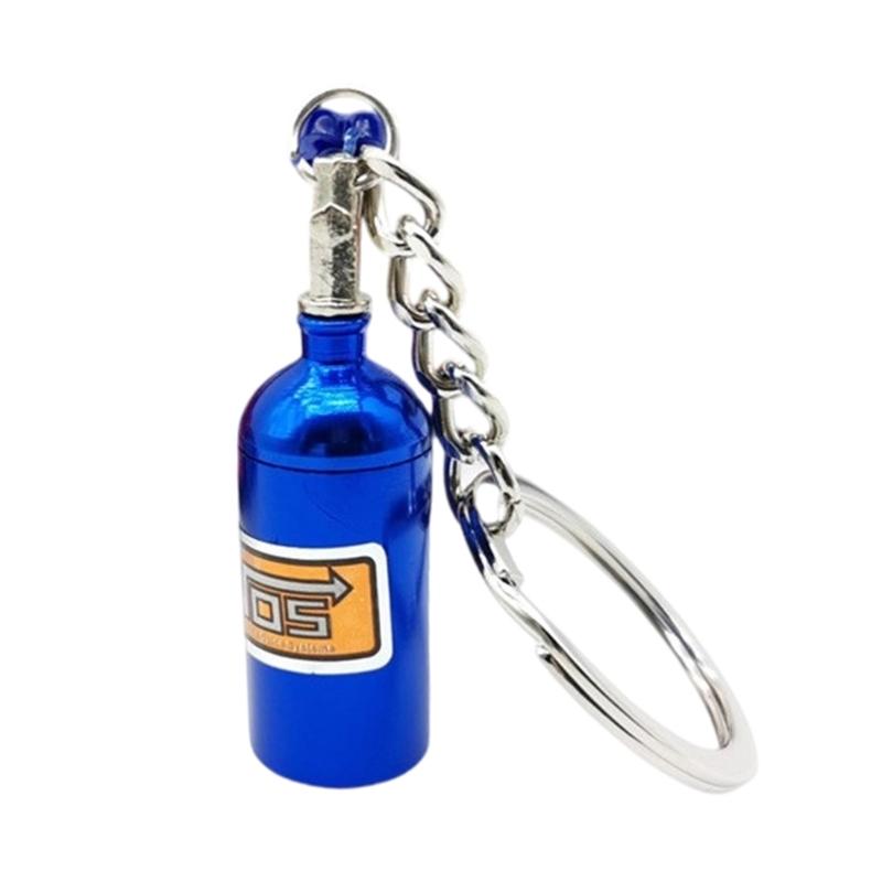 

Simulation Bottle Shape Keychain Key Holder, Aluminum Alloy Car Lover Essential Accessory for Enthusiasts