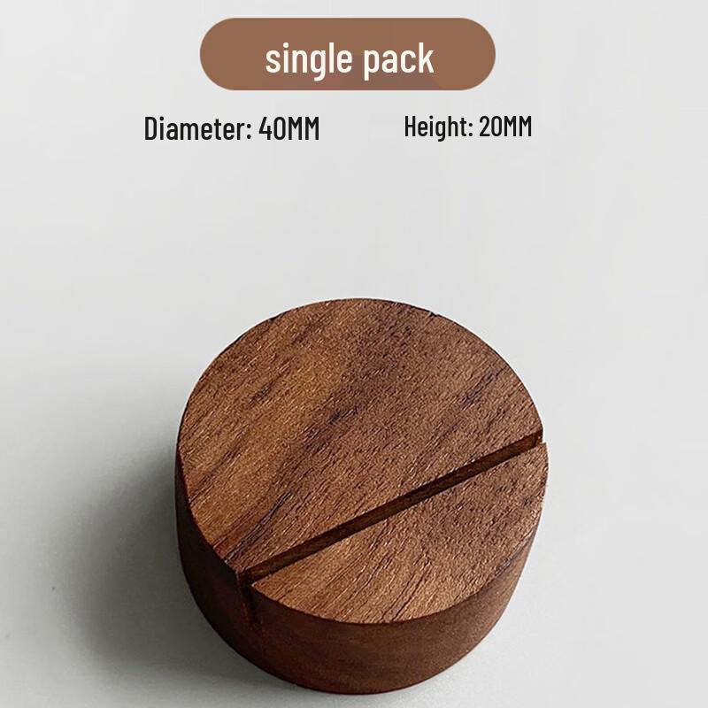 Walnut Wood Label & Price Display Holder