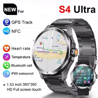 2025 New For Smart Watch Men Outdoor Sport NFC GPS Track Heart Rate Waterproof Bluetooth Call Smartwatch