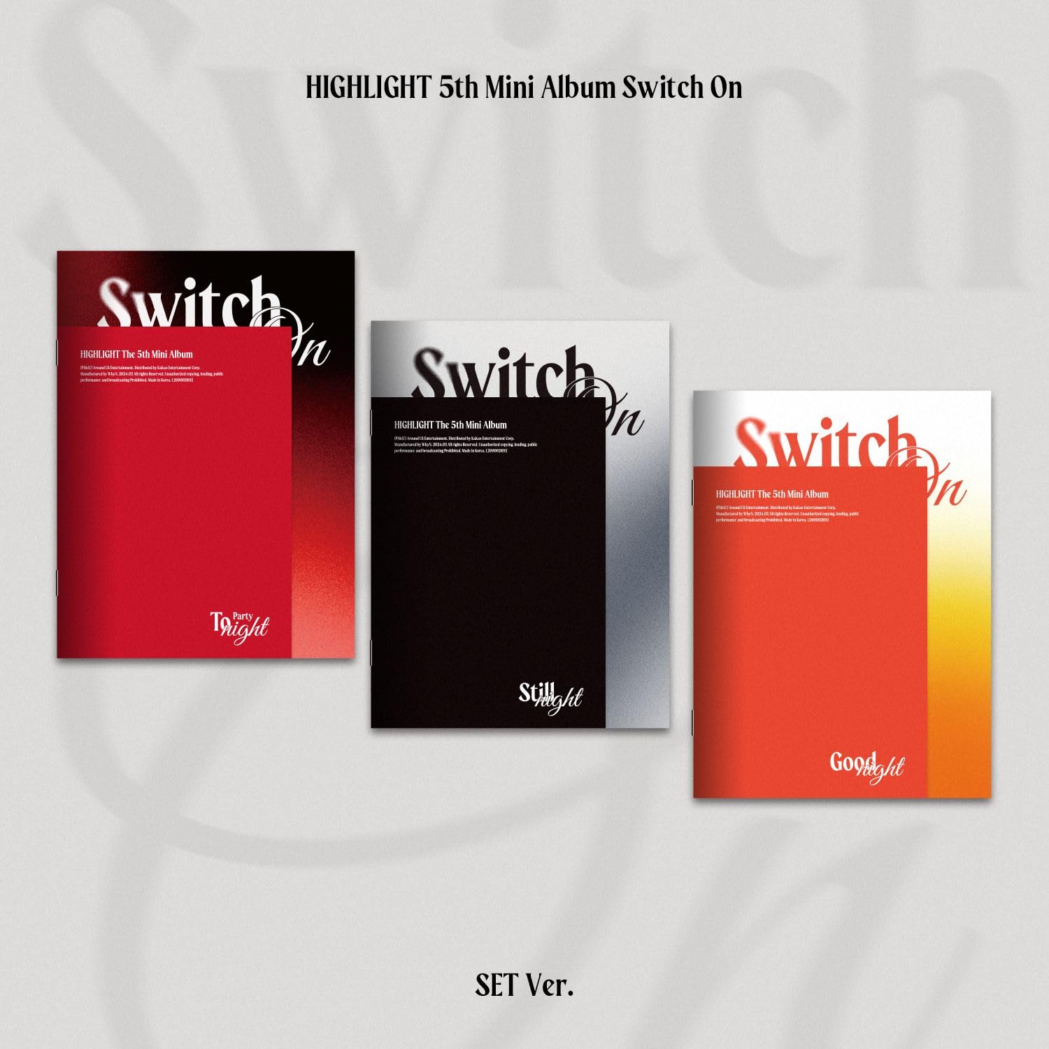 

HIGHLIGHT 5th Mini Album [Swich On] (Korean version)