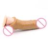 Penis Enlargement Sleeve 20cm Penis Extender Thicken Condom Sex Toys for Men Penis Extension Cock Cage Lock Sperm Adult Toys