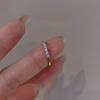 Korean Style Zircon Heart Ring: Exquisite Light Luxury Women's Design
