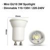 Dimmable Gu10 3w Mini Led Spotlight Bulb 110v Bulbs Cool White 6000k Light Decorate 35mm 220v 3000k Small 35w Halogen Equivalent