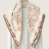 Brand Silk Scarves Horse Head Printed Twill Silk Scarf Women Shawls Luxury Design Hijab Fashion Square Curled Scarf Neckerchief