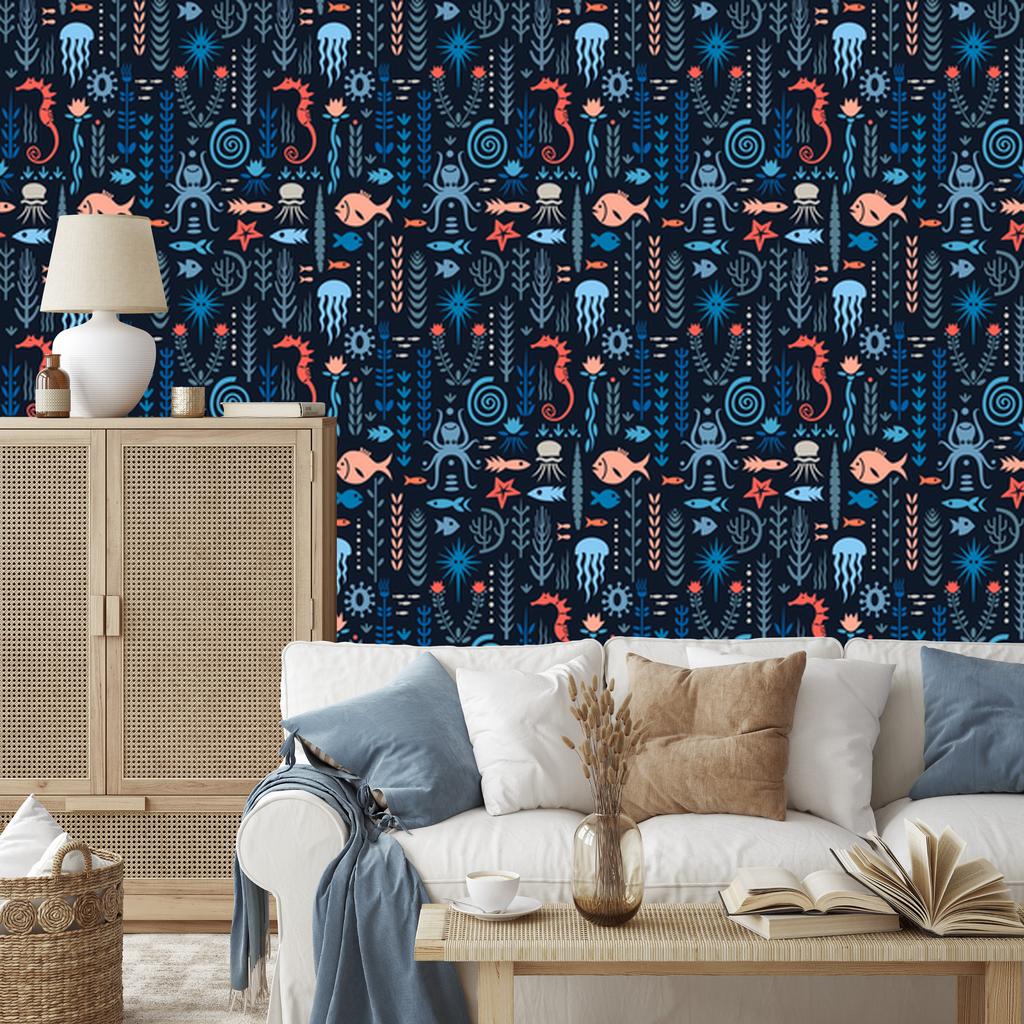 Colorful Animals Wallpaper for Living Room and Bedroom 50x1000