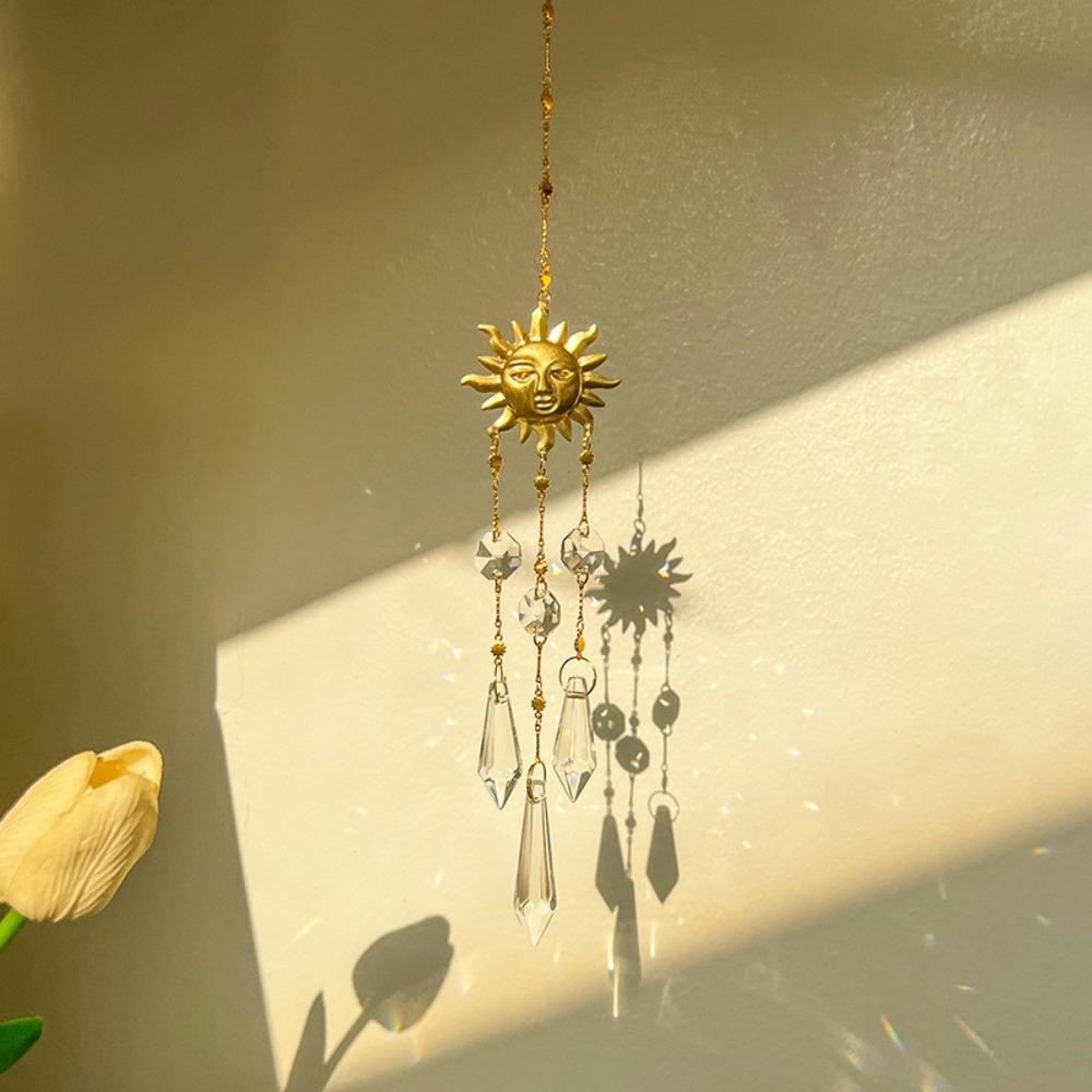 Hanging Decorations Crystal Wind Chimes Home Decor Rainbow Made Crystal Suncatcher Colorful Sun Catchers Pendant Window