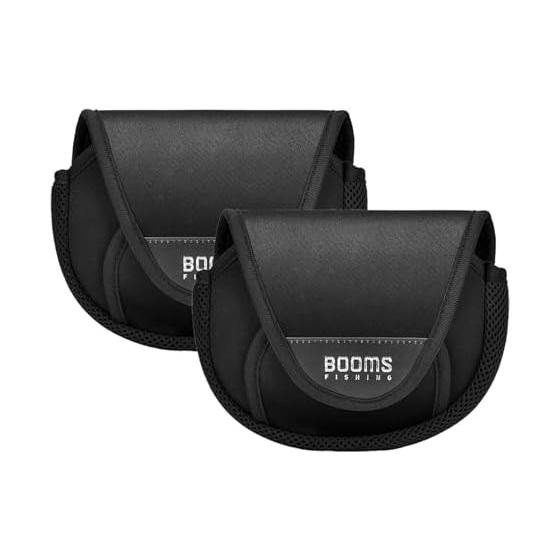 Booms Fishing RC2 Reel Cover Reel Guard Reel Case for Spinning Reel Suitable for Shimano Daiwa Abu Garcia L Size Set of 2