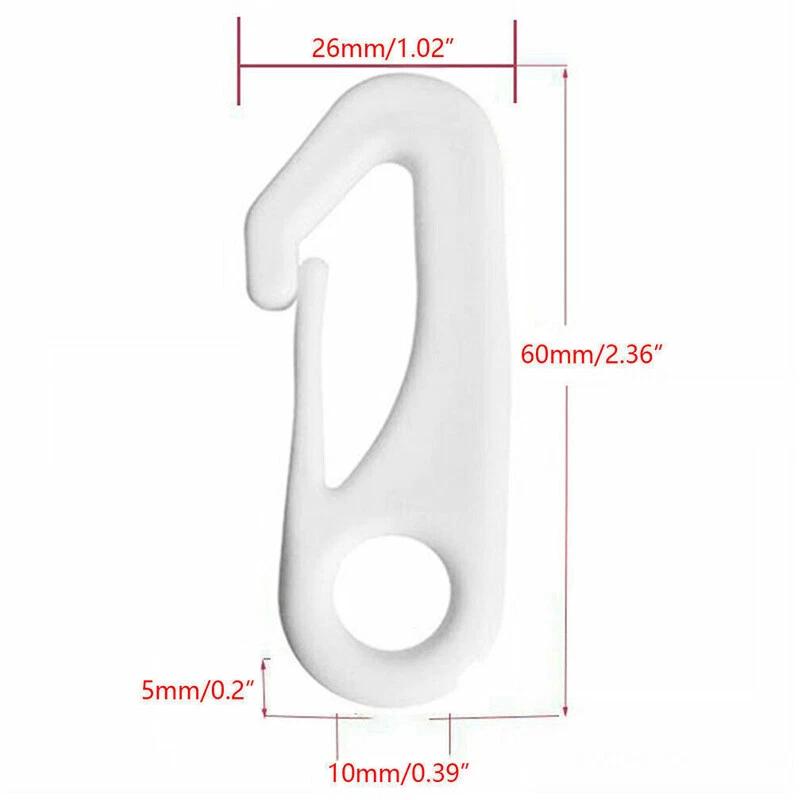 8Pcs Heavy Duty Flagpole Snap Hook Clips Flag Pole Attachment Accessories Tool