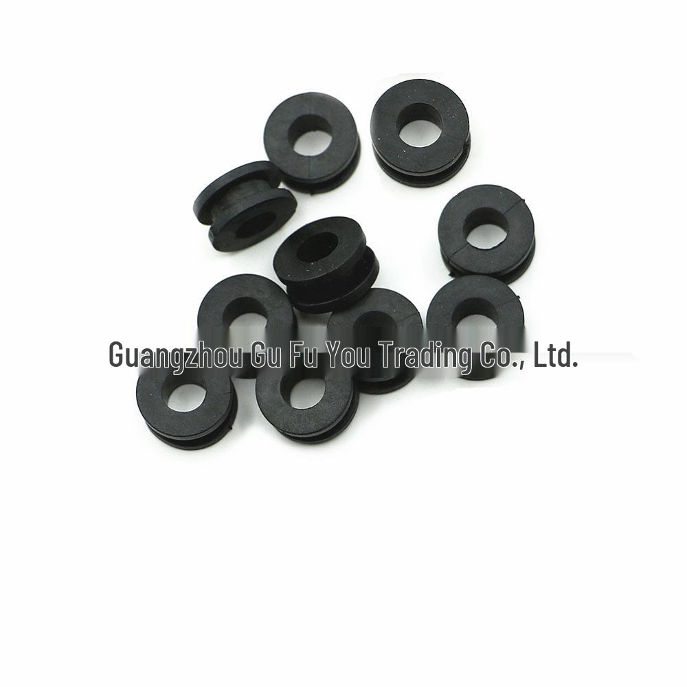 M6 Motorcycle Windshield Rubber Buffer Pads - Shock Absorber & Pressure Reducing Washers (10 Pcs)