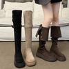 Knee boots Children's boots 2025 new autumn and winter two wear folded small thick-soled elastic high knight boots