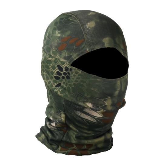 Unisex Camo Print Outdoor Cycling Balaclava Neck Gaiter Cap Full Face Cover