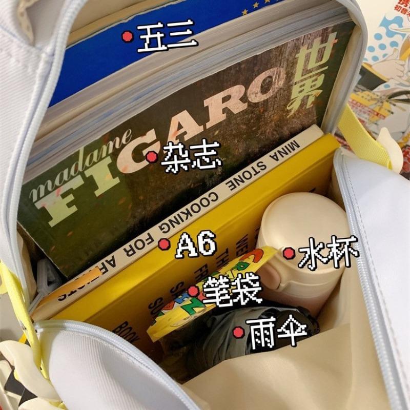 Wind High Value Versatile Girl Small Schoolbag Large Capacity Small Junior High School Student Embroidered Bow Backpack