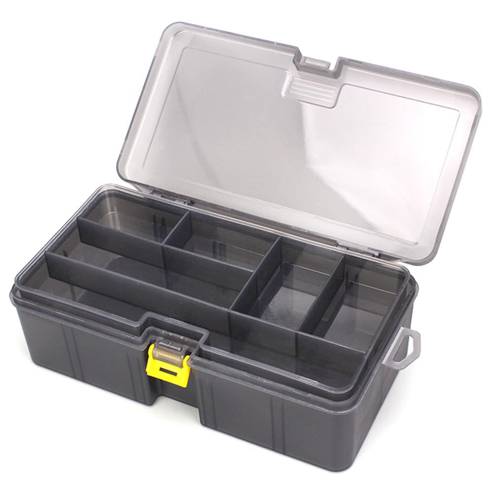 Double Layer Fishing Box Lure Case Portable Fishing Storage Bucket Waterproof Fishing Bait Box Fishing Tool Case Bait