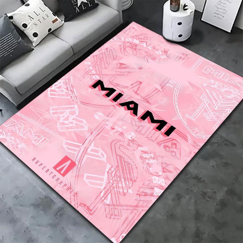 Inter Miami CF Carpet Rug for Living Room Bedroom Home Sofa Decoration,Kids play Non-slip Floor Mat