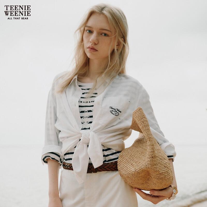 Teenie Weenie Women's Bear Print Summer Shirt