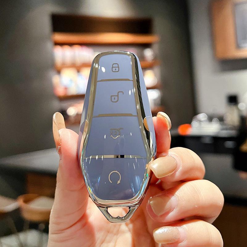 BYD Key Cover - Compatible with Dolphin, Han, Song, Qin, Yuan Plus DMI, Song Pro Max, Speed, Sharp, Han EV, Destroyer 05.