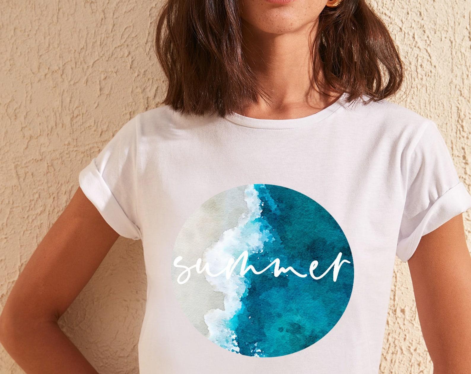 Summer Shirt, Summer T-Shirt, Summer Vibes Shirt, Beach Shirt, Beach Tee, Vacay Shirt, Graphic Tee, Tumblr Shirt, Ocean Lover Beach Tee L