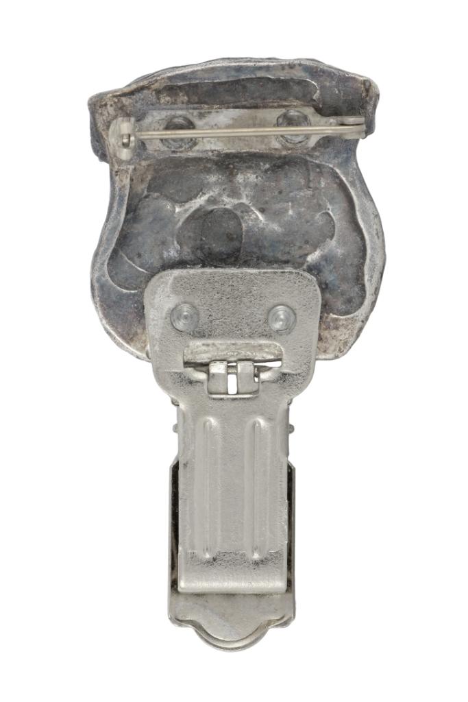 Griffon Bruxellois, Brussels Griffon – Brooch with a clip, holder for a start number – Design 02 | Art-Dog