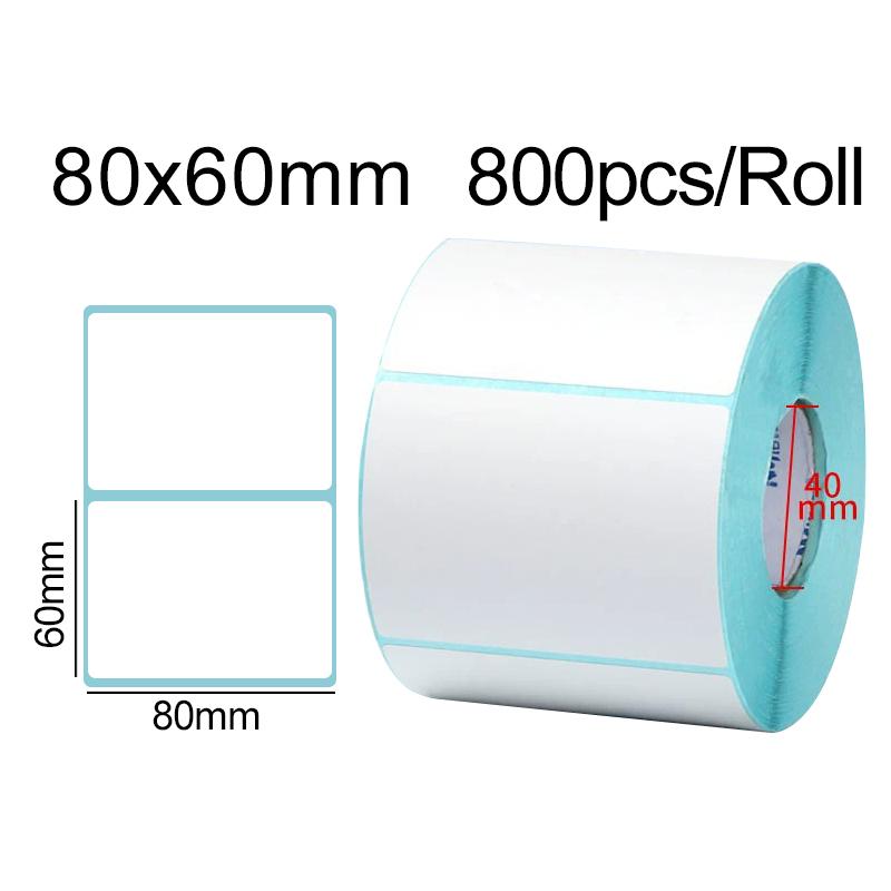 Thermal Paper Sticker 1Roll/Packaged Three-Proof Thermal Labels Tags for Supermarket Multiple Sizes Scrapbooking Marker Tags ZYF