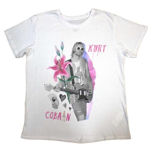 Kurt Cobain Nirvana Unisex T-Shirt Flower Unisex T-Shirt S