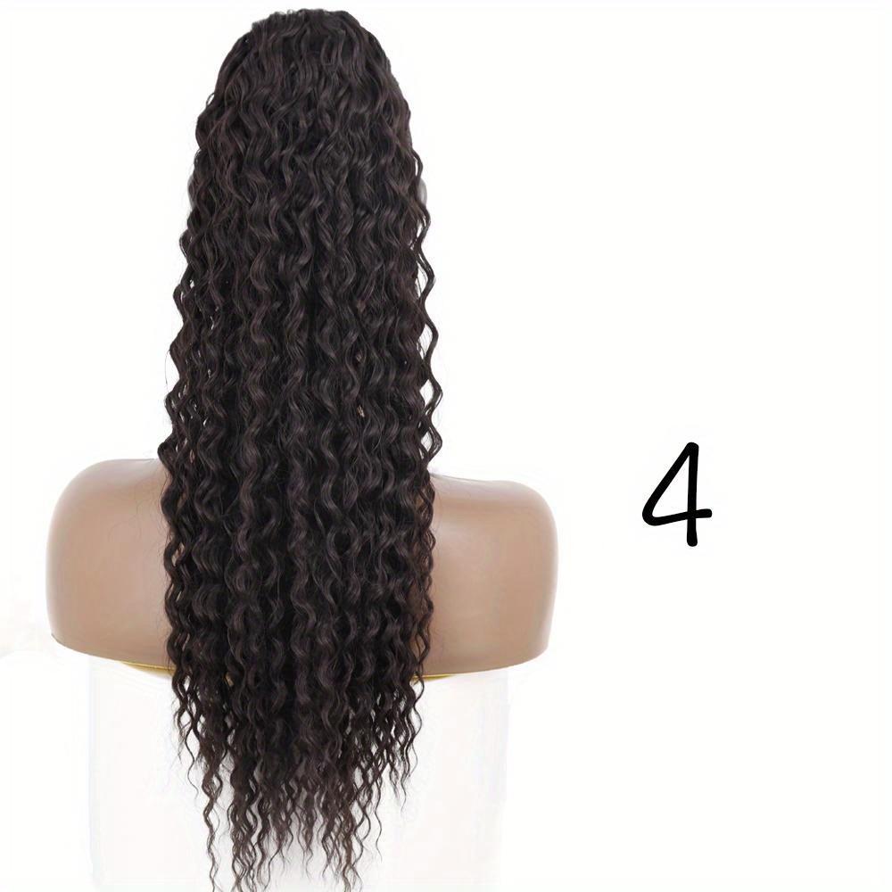 Long Curly Wavy Ponytail Hair Extensions Synthetic Drawstring Ponytail for Women - Wrap Around Style for a Natural Look Hair Accessories