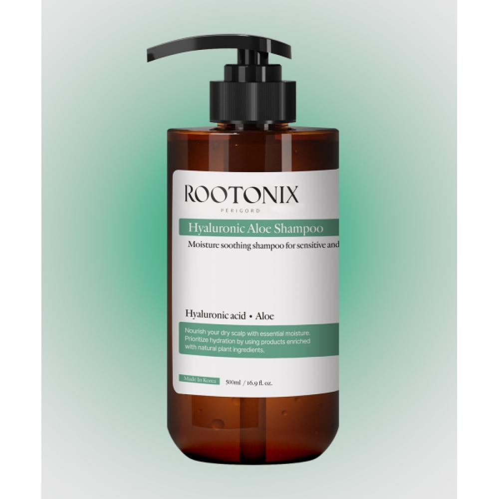 Rootonix Dry Scalp Exfoliating Hyaluronic Acid Aloe Shampoo 500ml 2 aloe shampoos